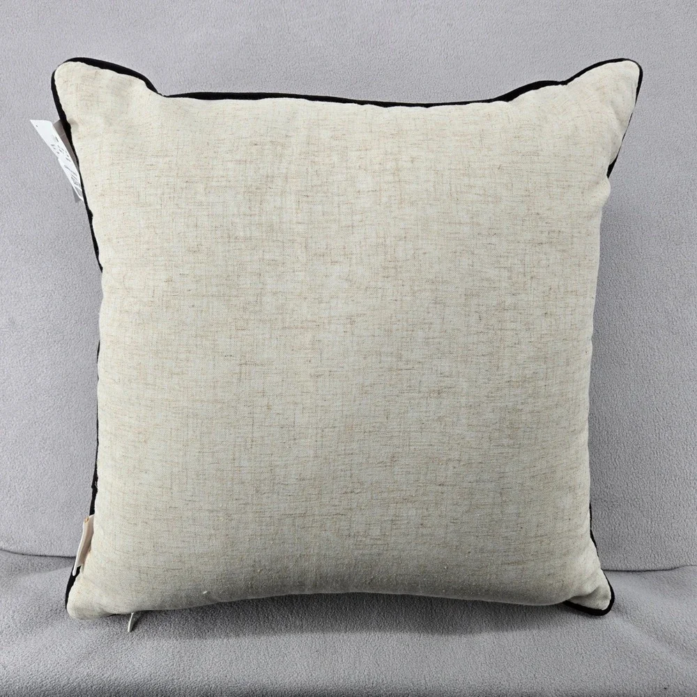 Isaac Mizrahi NWT 18x18 Decorative Pillow Frankenstein Wedding Gothic Art LGBTQ+